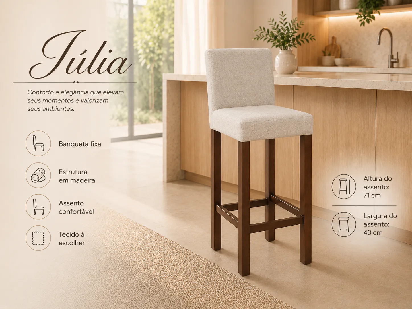Banqueta Júlia