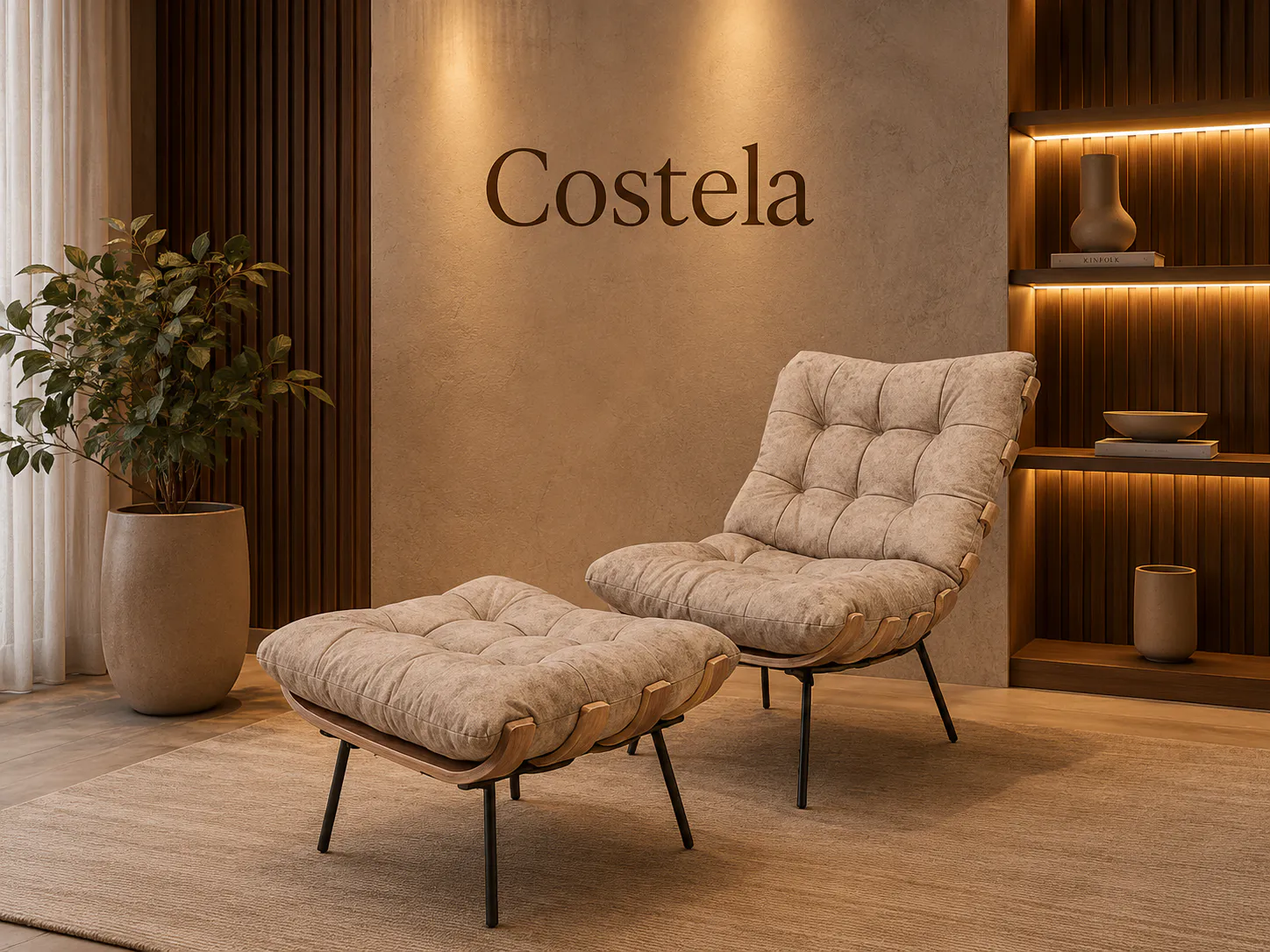 Poltrona Costela + Puff